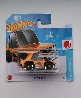 Buy 1/64 Hot Wheels Mazda RX-3 Tooned Orange Mad Mike Short Card • 3.49£