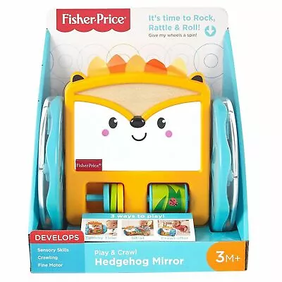 Buy Fisher Price Play & Crawl Hedgehog Mirror Tummy Time & Crawling Toy GJW14 NEW • 15.99£