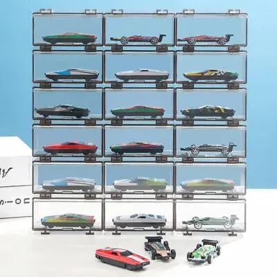Buy For Hot Wheels 1:64 Diecast Cars Acrylic Light Tan Display Box Storages FAST • 5.41£