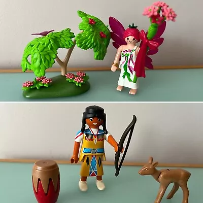 Buy Playmobil Bundle - Flower Fairy And Indian Girl Sets  • 5£