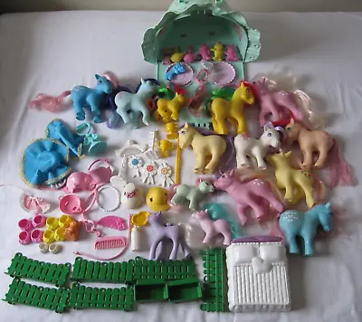 Buy Vintage Hasbro My Little Pony G1 Job Lot Bundle Ponies Baby Bonnet 1980's • 49.99£