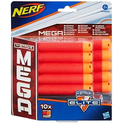 Buy Nerf N-Strike 10 Pack Refill Mega Series Darts For Toy Balsters New Kids Hasbro • 7.99£