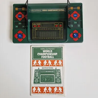 Buy Mattel Electronics World Championship Football W/ Instructions - Untested. • 39.99£