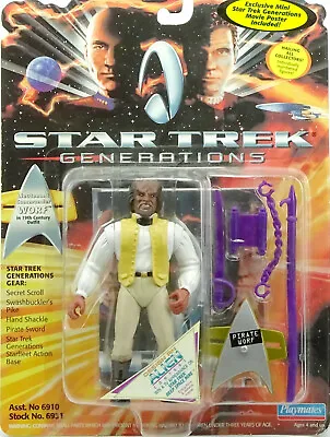 Buy STAR TREK GENERATIONS WORF IN 19th CENTURY OUTFIT 4.5  INCH/approx. 12cm PLAYMATES B • 11.16£