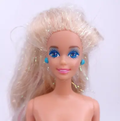 Buy 1991 Mermaid Barbie Doll Vintage Mattel With Blue Pink Stripe • 20.29£