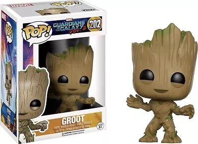 Buy Funko Pop Marvel Guardians Of The Galaxy Vol. 2 - Groot Action Figure #202 - NEW • 12.99£