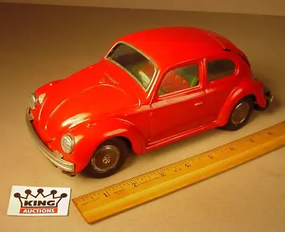 Buy Vintage 1960's Bandai Volkswagen Beetle Car Toy 9  Metal Japan  Battery Operated • 106.54£
