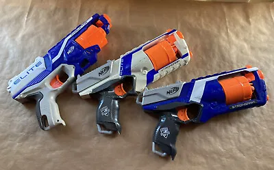 Buy Nerf Gun Bundle With 2 Strongarm 1 Disruptor And 11 Foam Bullets Play Worn • 9.99£