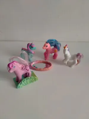 Buy 4/4 Set 1998 My Little Pony McDonalds Disney Toy Horses Figures - Loose • 10£