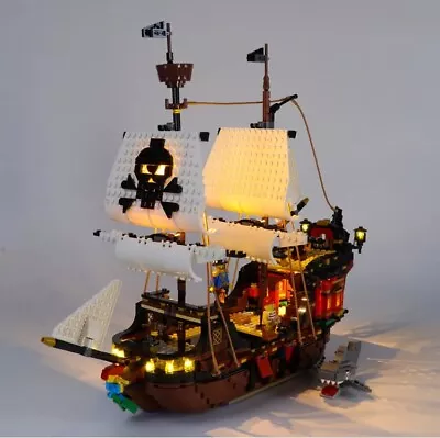 Buy LED Light Kit For 31109 LEGOs Creator Pirate Ship Bricks Lighting Set UK Seller • 29.99£