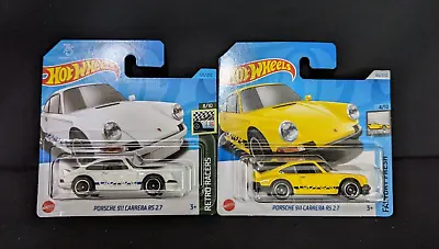 Buy Hot Wheels Porsche 911 Carrera Rs 2.7 Models. 2023/24 White And Yellow. Creases. • 5.99£