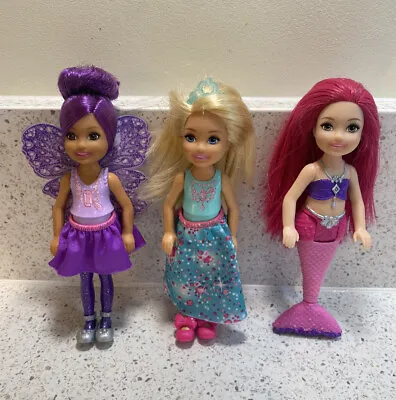 Buy Barbie Chelsea Mermaid Fairy Princess Doll Bundle • 8.50£