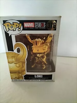 Buy Funko Pop Marvel 376 Loki Gold Chrome • 10.99£