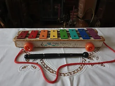 Buy Vintage Fisher Price Pull - A - Long Xylophone (1964-1974) • 5.99£