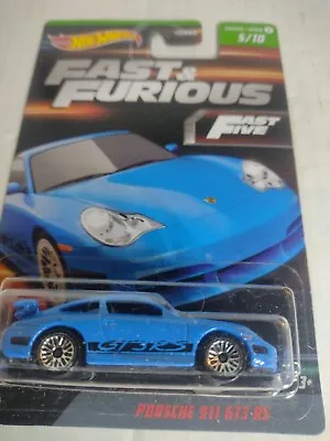 Buy Hot Wheels Porsche 911 GT3 RS Blue Fast And Furious Series 2 5/10 Fast Five • 13.99£