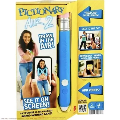 Buy Mattel Pictionary Air 2 Drawing In Air Game Family Team Game Phone App TV Cast • 23.65£