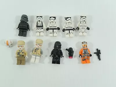 Buy 9 Lego Star Wars Minifigures Bundle Stormtroopers Rebel X-Wing Pilot Etc Pls See • 23.99£