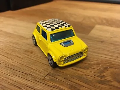 Buy Mini Cooper Checkerboard Top Yellow Works Car Top Gray Rhd Racing Rollbar Mini • 11£