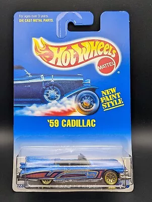 Buy Hot Wheels #266 '59 Cadillac Blue Car Vintage 1991 Release L37 • 9.95£