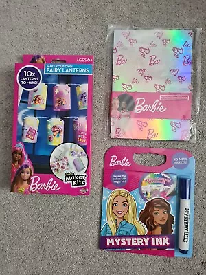 Buy Barbie Make Your Own Fairy Lights, Mystery Pen And Notebook New Bundle X 3 • 8.99£