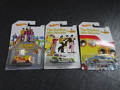 Buy THE BEATLES YELLOW SUBMARINE Hot Wheels 1,2 And 3 (of 6) • 30£