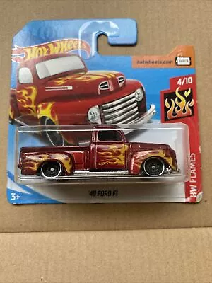 Buy Hot Wheels '49 Ford F1 - 2018 Hot Wheels Flames - Red  • 4£