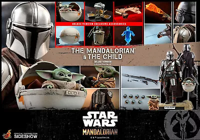 Buy Hot Toys Star Wars Mandalorian 1/6 Scale Mando Child Deluxe Figure • 476.99£