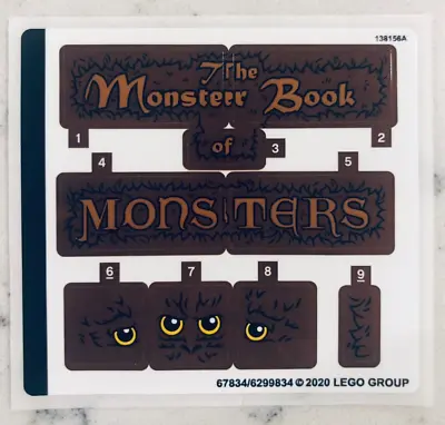Buy LEGO STICKER SHEET For 30628 The Monster Book Of Monsters, New & Genuine! • 8.98£