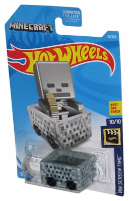 Buy Hot Wheels HW Screen Time 10/10 (2017) Minecraft Gray Skeleton Minecart Toy Car • 11.06£