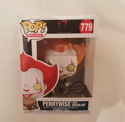 Buy Pop Vinyl Movies 779 It Chapter 2 Pennywise Beaver Hat Special Edition 779 New • 19.99£