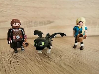 Buy Playmobil How To Train Your Dragon Toothless,  And Two Figures • 5.95£