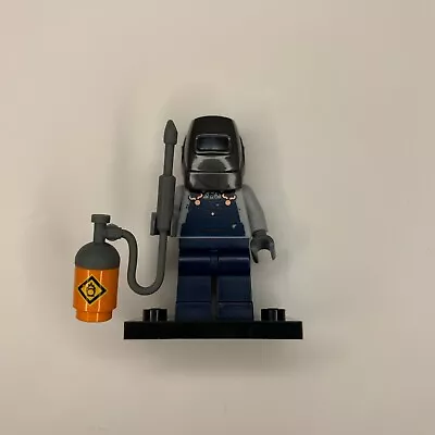 Buy Genuine Lego CMF Series 11 Welder Minifigure Complete With Baseplate  • 4.70£
