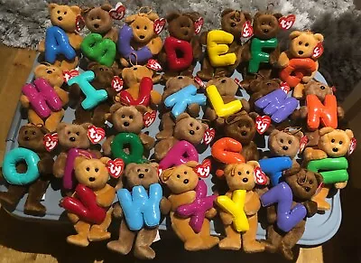 Buy Ty Beanie Bear --- Alphabet Bears - All Letters Available - Offer For Multi Buys • 2.50£
