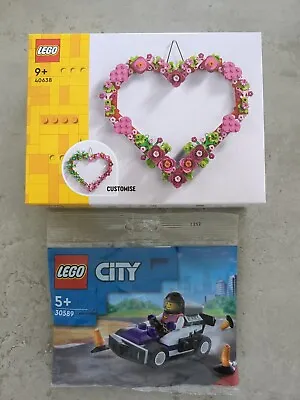 Buy LEGO CREATOR Heart Ornament 40638 & LEGO CITY 30589 Go-Kart Racer Polybag - NEW • 18.99£