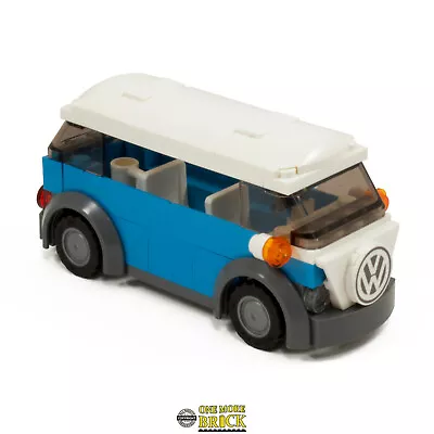Buy Blue Camper Van | VW Classic Style Holiday Camper | Kit Made With Real LEGO • 16.99£