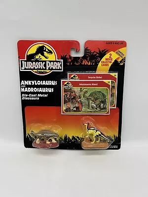 Buy MOC 1993 Kenner Jurassic Park Film Diecast Metal - Ankylosaurus + Hadrosaurus • 19.99£