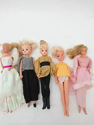 Buy Bundle X 5 Vintage Rare Barbie & Sindy Dolls Collectible Toy Dolls With Clothes • 12.50£