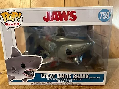 Buy Funko Pop! Movies Vinyl Figure No 759 Jaws Great White Shark Boxed (A03) • 25£