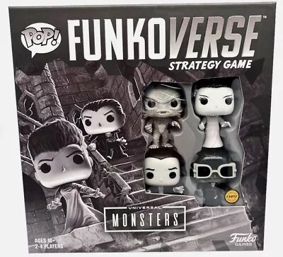 Buy New Official Funko Funkoverse Chase Universal Monsters 4 Pack Strategy Game • 18.99£
