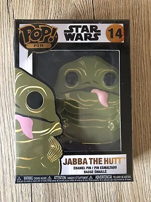 Buy Toys Funko POP! Pin: Star Wars Enamel Pin Jabba The Hutt NEW #14 • 9£