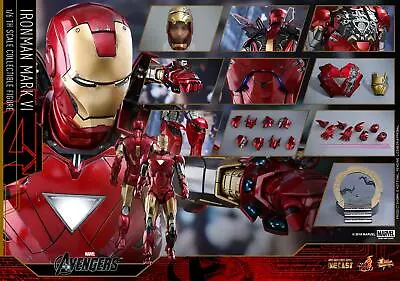 Buy Dpd Express Hot Toys 1/6 The Avengers Mms378d17 Die-cast Iron Man Mark Vi Figure • 868.99£