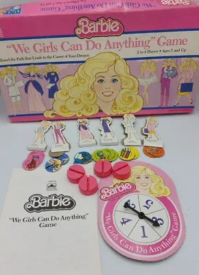 Buy Vintage 1986 BARBIE Mattel Board Game WE GIRLS CAN DO ANYTHING Girl Careers 80s  • 12.54£