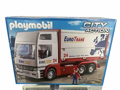 Buy NEW Playmobil 9370 City Action Transport Truck / Lorry Euro Trans 24  Rare • 24.99£