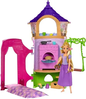 Buy Disney Princess Rapunzel Doll & Tower Playset & Accessories New Tangled Toy 3+ • 39.99£