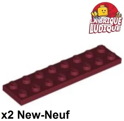 Buy LEGO 2x Flat Plate 2x8 8x2 Dark Red/Dark Red 3034 NEW • 1.28£