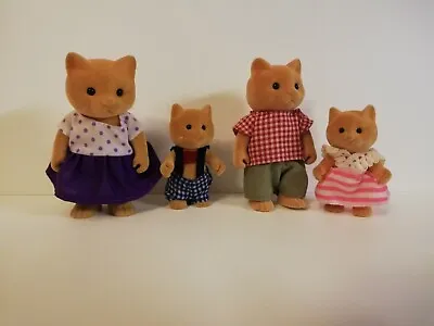 Buy Sylvanian Families Forest Galico Critters Cats Family Cat Family Vintage 1980 • 41.19£