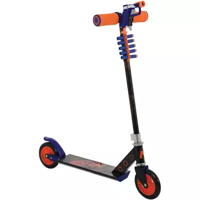 Buy Nerf Blaster Kids Inline Scooter Blaster & Darts Outdoor Kick Push Ride On Toy  • 37£