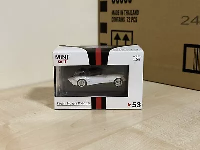 Buy 1/64 Mini GT Pagani Huayra Roadster #53 Exclusive White With Display Case Defect • 9.99£