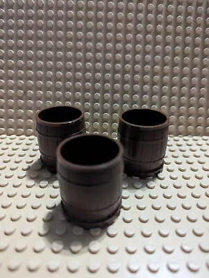 Buy Lego X3 Brown Western Barrel Container 4 X 4 X 3.5 30139 • 9.99£