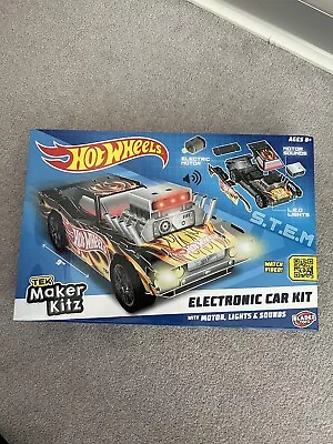Buy Hot Wheels Electronic Car Kit 9  With Motor,Lights&Sounds - Age8+ NEW Play Learn • 11.99£